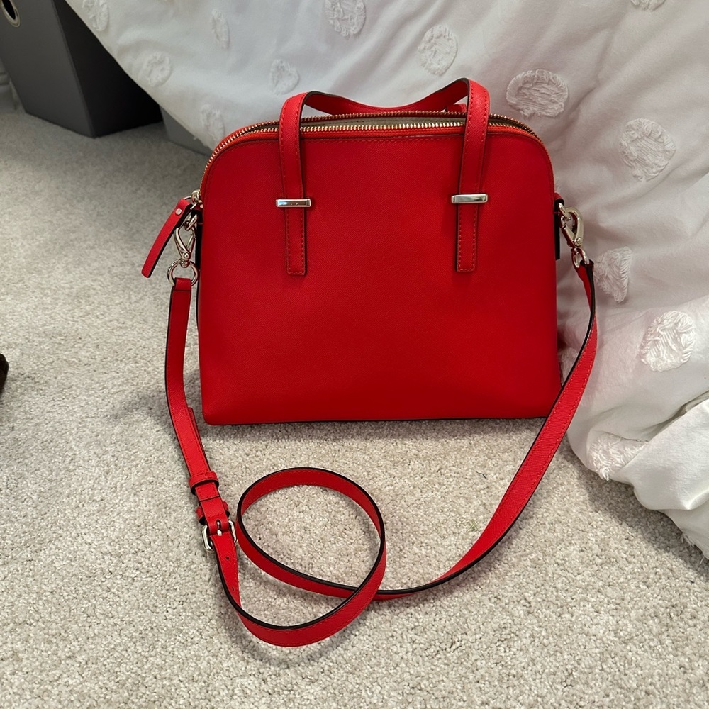 Red Kate Spade Purse - London Edition - Picture 11 of 15